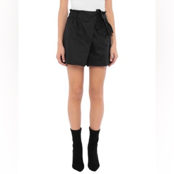 Molly Bracken Pants - Molly Bracken Black Wrap Skort – High Waist Bow Detail – Size S